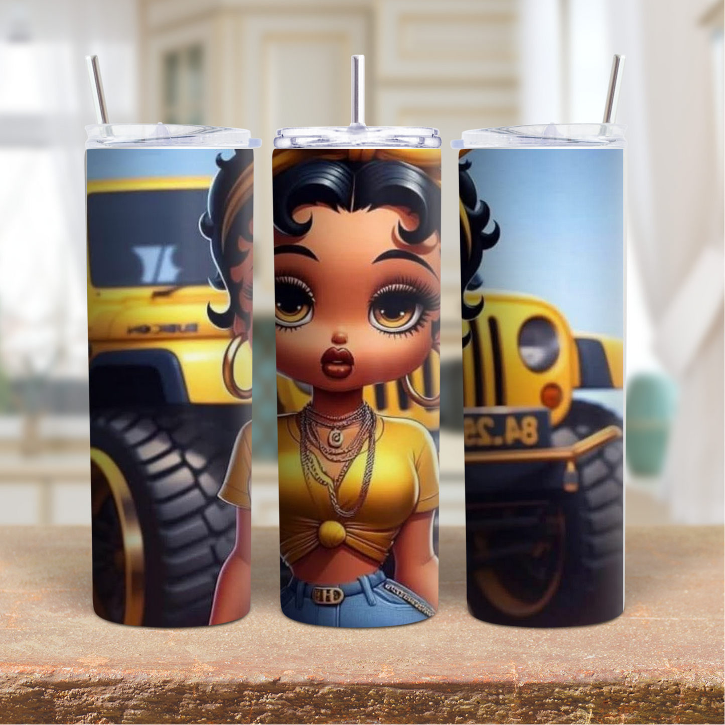 Betty Boop Jeep 20oz Tumbler