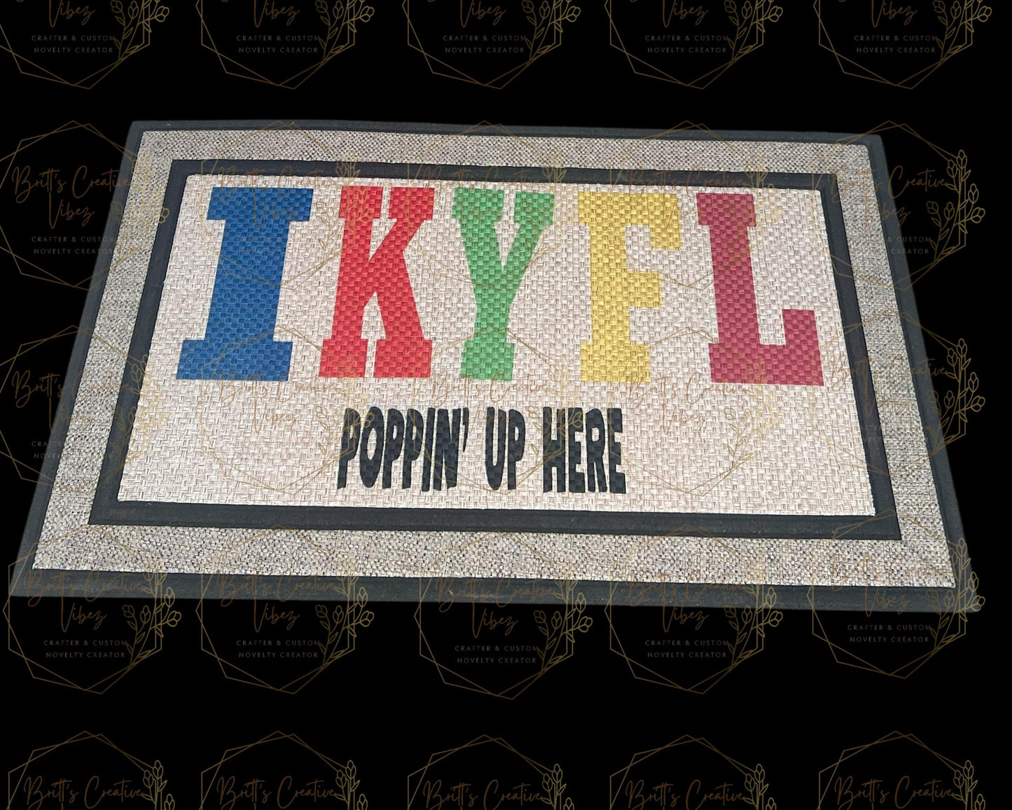IKYFL Funny Welcome Mat | Personalized Home Decor
