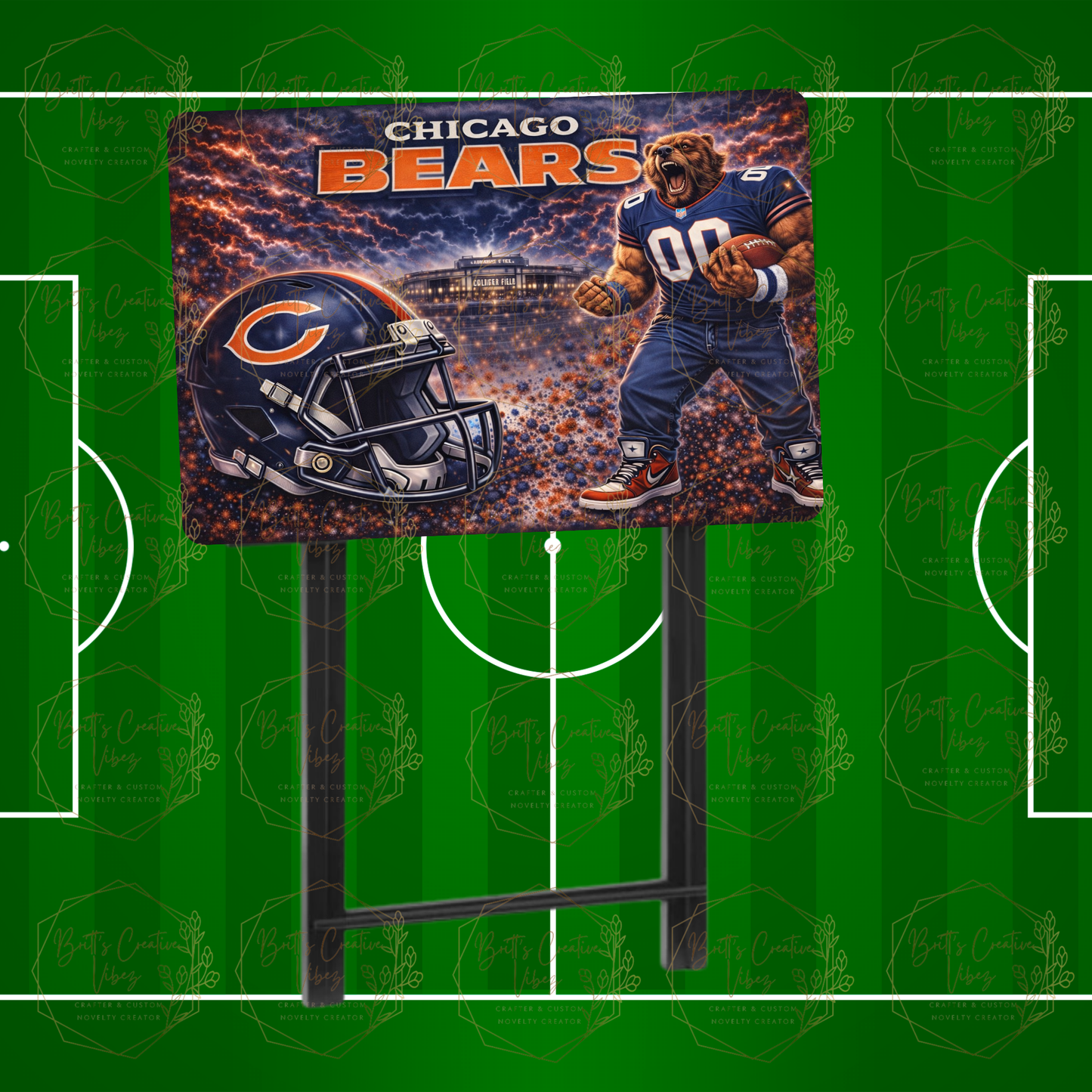 NFL-Inspired Tray Table | Football Fan TV Tray | Game Day Snack Table | Sports Home Décor | Gift for Football Fans
