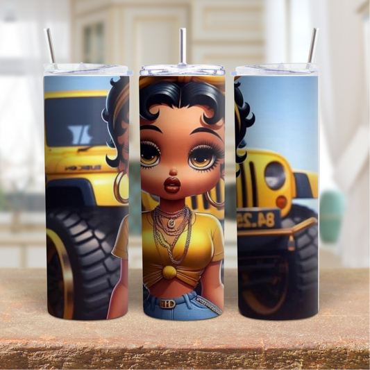 Betty Boop Jeep 20oz Tumbler