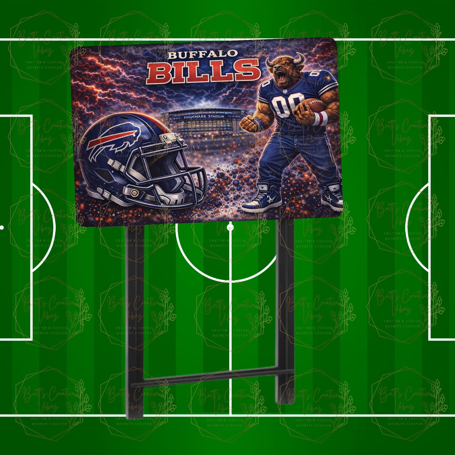 NFL-Inspired Tray Table | Football Fan TV Tray | Game Day Snack Table | Sports Home Décor | Gift for Football Fans