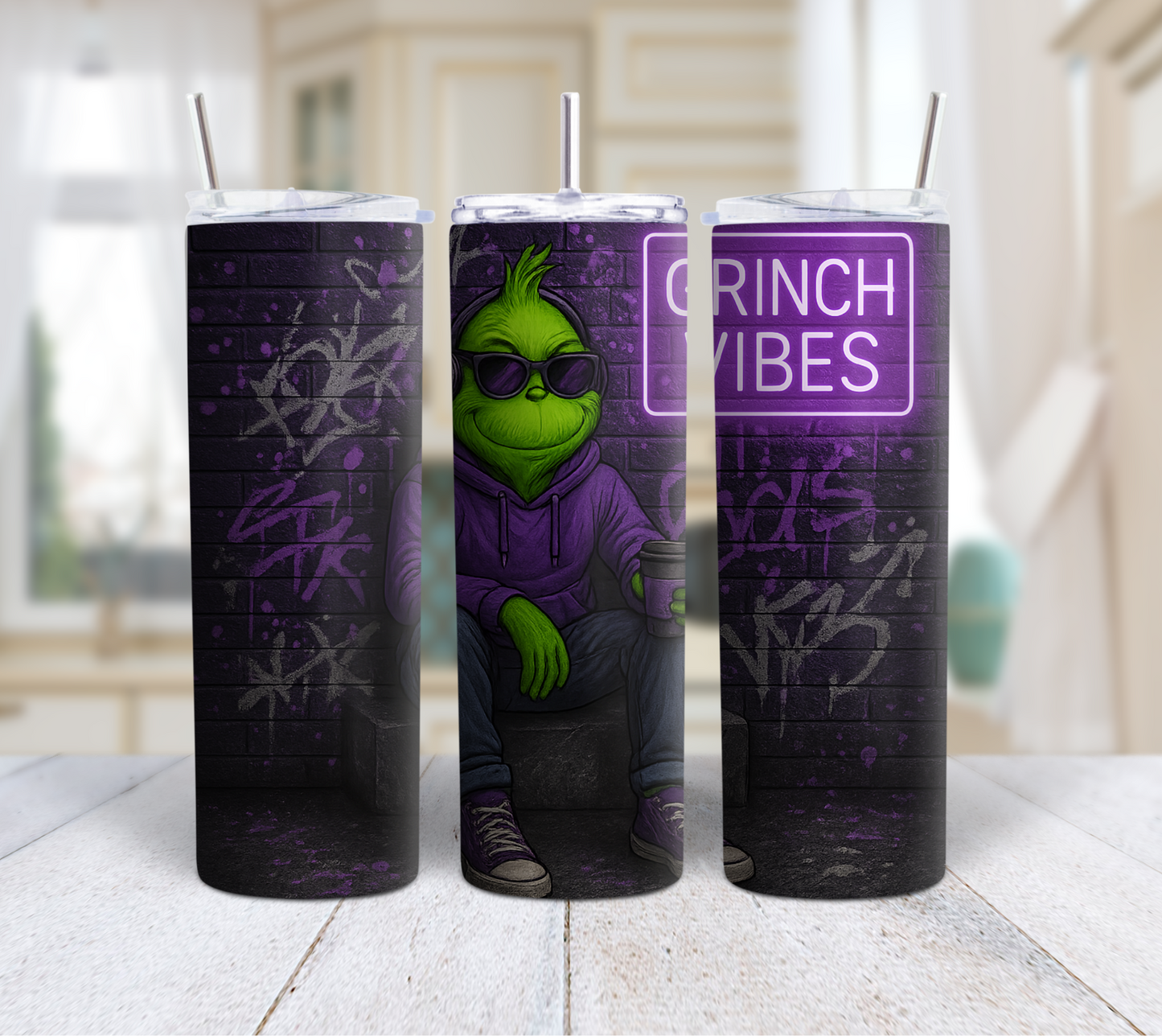 Streetwear Grinch Tumbler 20oz Skinny Tumbler