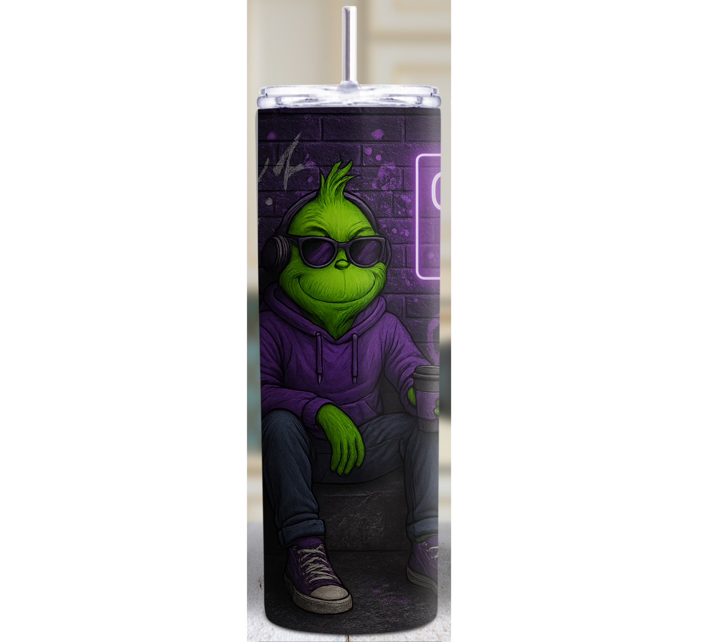 Streetwear Grinch Tumbler 20oz Skinny Tumbler