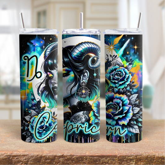 20oz Zodiac Tumbler – Astrology Stainless Steel Cup, Horoscope Gift