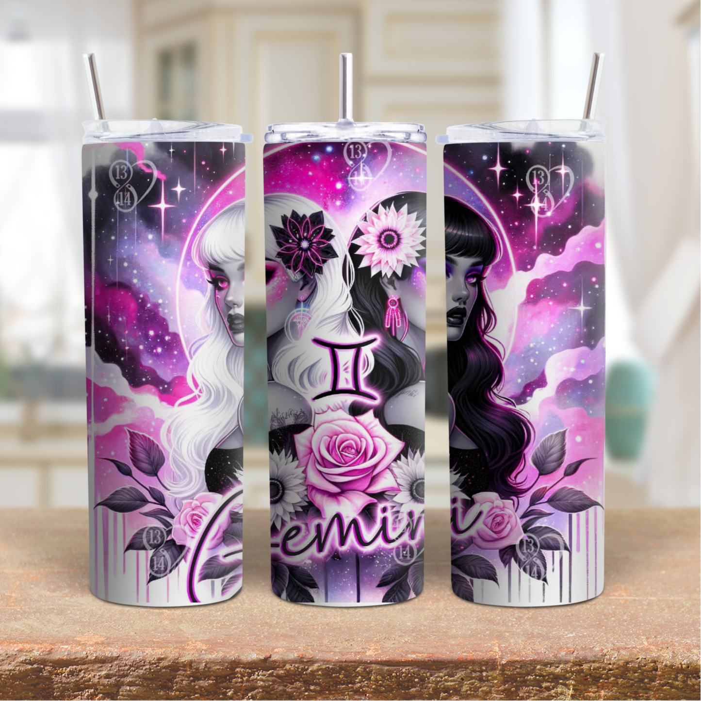 20oz Zodiac Tumbler – Astrology Stainless Steel Cup, Horoscope Gift