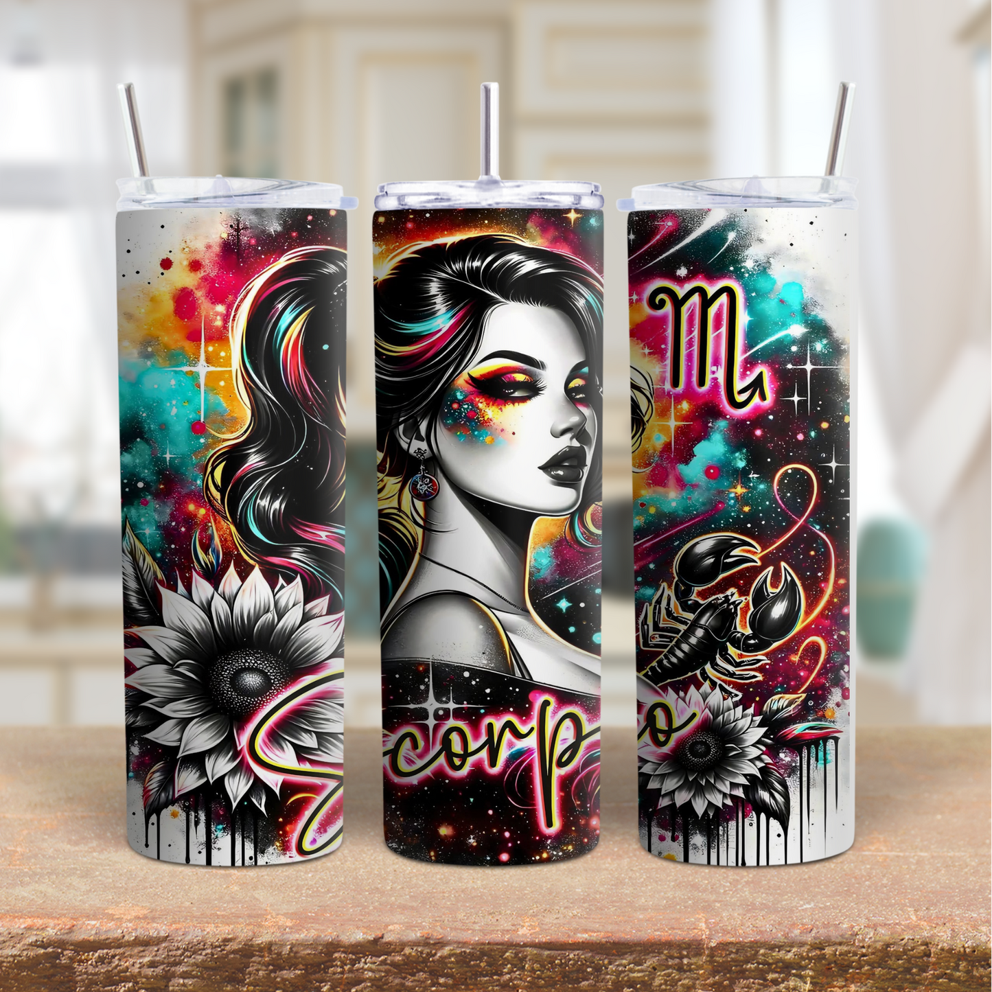 20oz Zodiac Tumbler – Astrology Stainless Steel Cup, Horoscope Gift