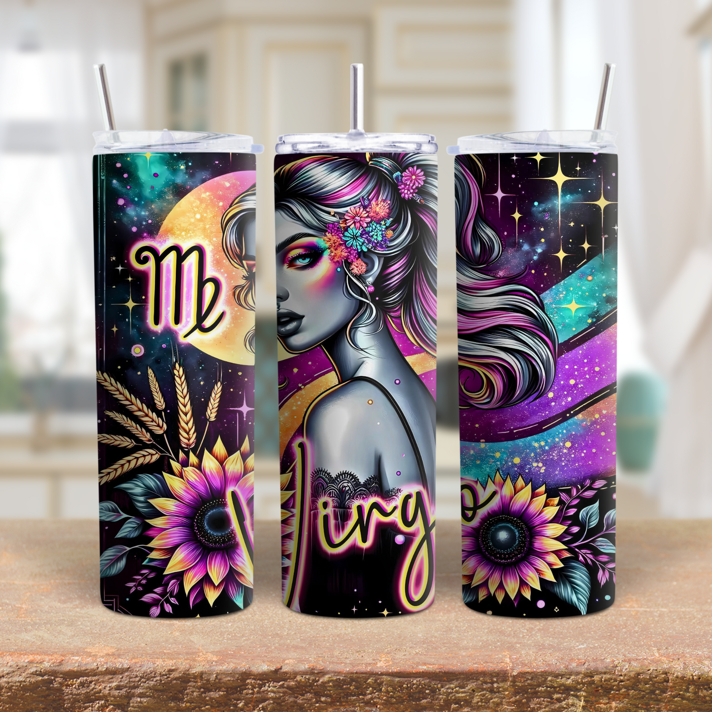 20oz Zodiac Tumbler – Astrology Stainless Steel Cup, Horoscope Gift